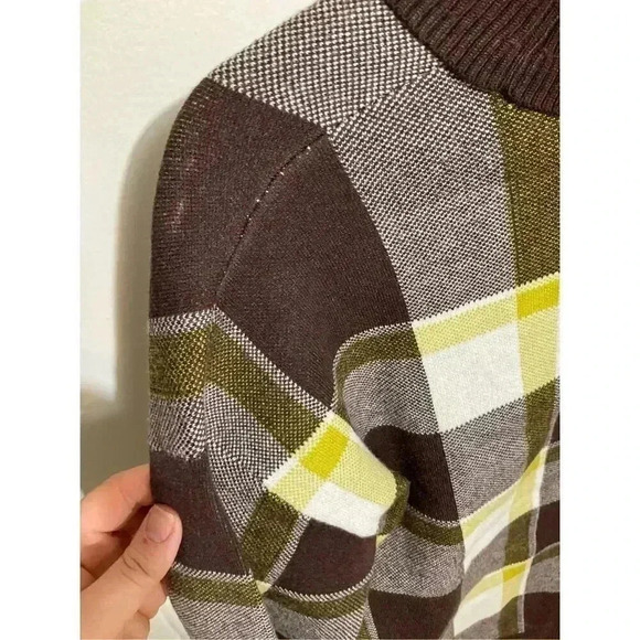 Tahari Plaid Turtleneck Sweater for Women Size Small - Picture 7 of 10